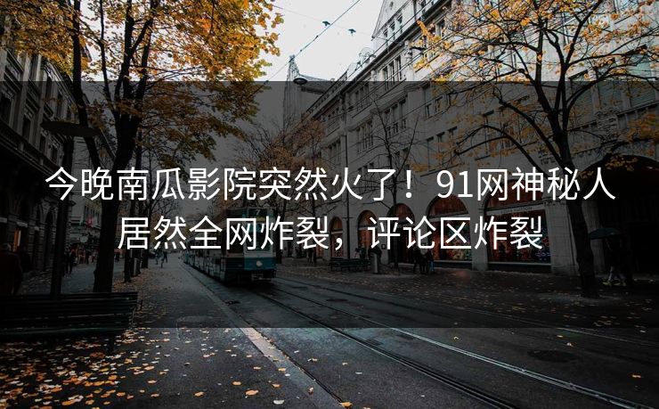 今晚南瓜影院突然火了！91网神秘人居然全网炸裂，评论区炸裂