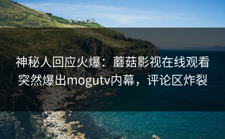 神秘人回应火爆：蘑菇影视在线观看突然爆出mogutv内幕，评论区炸裂